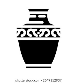 vetor de ícone de mortalidade de urnas funerárias. sinal de mortalidade de urnas funerárias. ilustração de símbolo isolado
