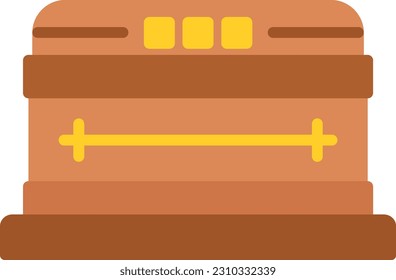 Funeral Vector Icon Flat Style