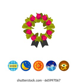 Funeral Wreath Icon