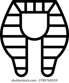 Funerary Mask Vector Design Icon Style