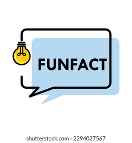 Funfact design logo template illustration