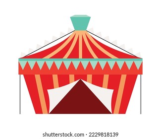 Funfair flat icon Circus element Festival celebration