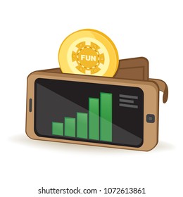 Funfair Token Cryptocurrency Coin Digital Wallet