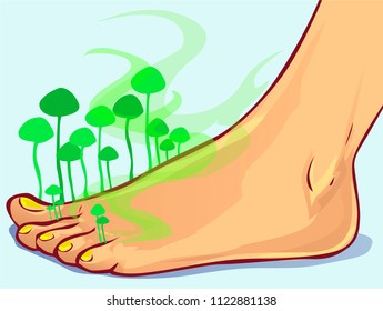 Fungal Infections, vector illustration