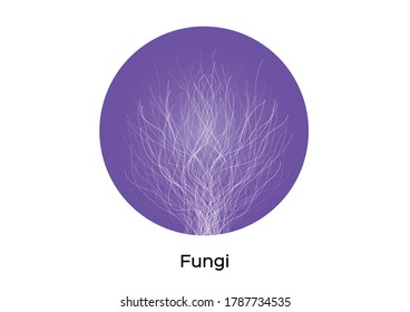fungi icon vector on white background