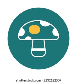 Icono del vector hongos totalmente editable
