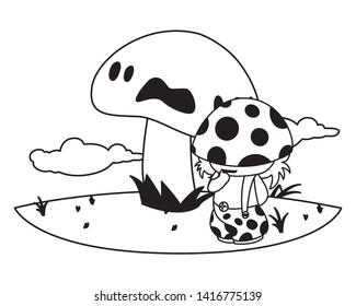 fungu elf in garden magic character