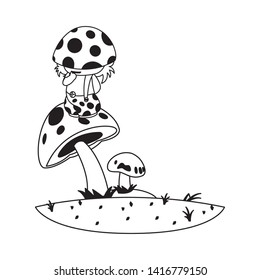 fungu elf in garden magic character