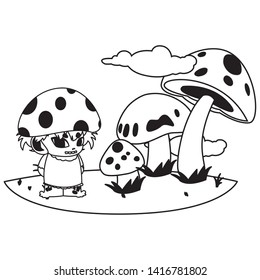 fungu elf in garden magic character