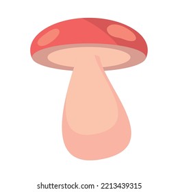 fungus autumn icon flat isolated