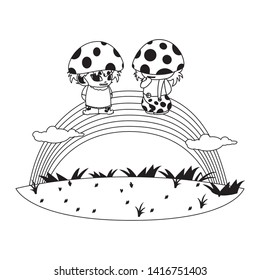 fungus elfs with rainbow magic characters