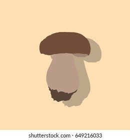 Fungus icon, vector illustration design. Vegetables collection.