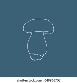 Fungus icon, vector illustration design. Vegetables collection.