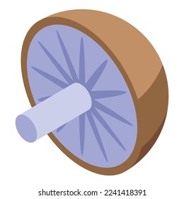Fungus mushroom icon isometric vector. Shiitake food. Chinese fungi