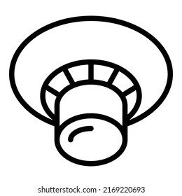 Fungus mushroom icon outline vector. Food shitake. Organic reishi