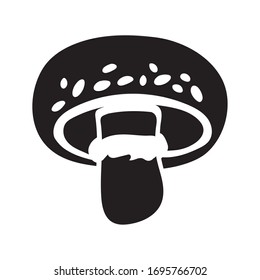 fungus plant boletus satanas silhouette style iconvector illustration design