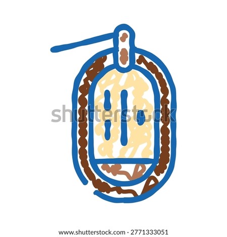 Funicular cabin icon detailing transportation for tourism and travel, moving passengers up a steep incline for mountain exploration and elevated views