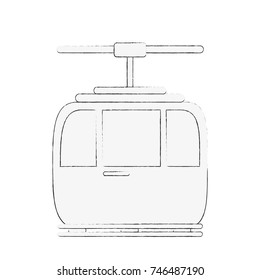 funicular cable car icon image