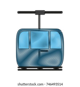 funicular cable car icon image