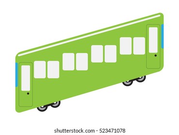 Funicular or cliff railway icon Vector Illustration
