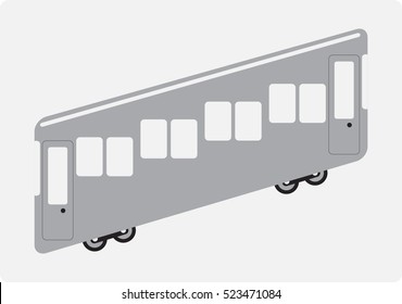 Funicular or cliff railway icon Vector Illustration