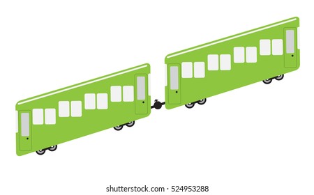 Funicular or cliff railway icon Vector Illustration