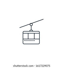 funicular creative icon. From Transport icons collection. Isolated funicular sign on white background