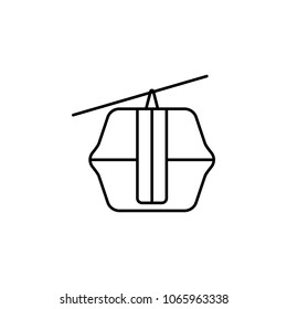 funicular icon. Element of simple icon for websites, web design, mobile app, info graphics. Thin line icon for website design and development, app development  on white background