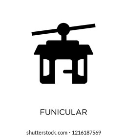 Funicular icon. Funicular symbol design from Summer collection. Simple element vector illustration on white background.