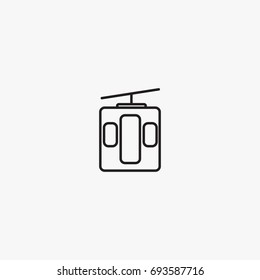 Funicular icon vector, can be used for web and mobile design