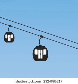 diseño de símbolo de la ilustración del vector del icono funicular