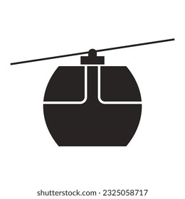diseño de símbolo de la ilustración del vector del icono funicular
