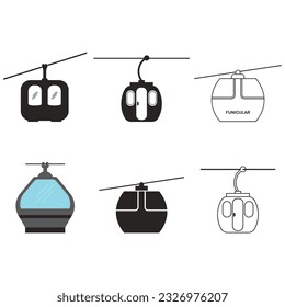 funicular icon vector illustration symbol design