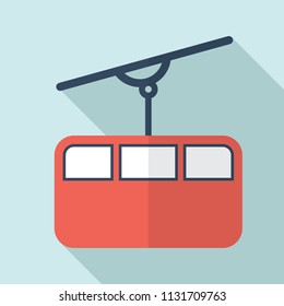 Funicular icon.Funicular railway