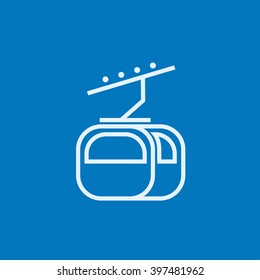 Funicular line icon.