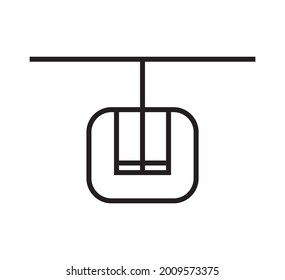 funicular logo vector design template