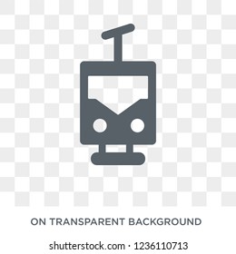 funicular railway icon. funicular railway design concept from Transportation collection. Simple element vector illustration on transparent background.