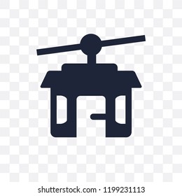 Funicular transparent icon. Funicular symbol design from Summer collection. Simple element vector illustration on transparent background.