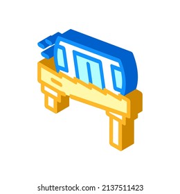 funicular transport isometric icon vector. funicular transport sign. isolated symbol illustration