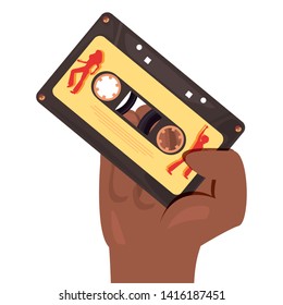 funk cassette music vector ilustration