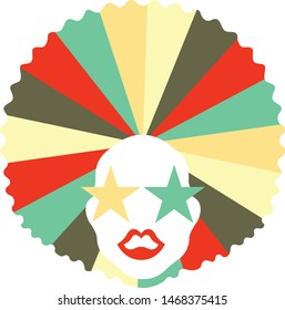 Funk Girl Illustration suitable for different type of clothing prints 