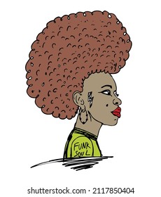 funk girls graphic design vector art