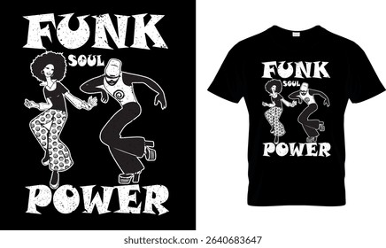 Funk power t-shirt design.Colorful and fashionable t-shirt design for men and women.