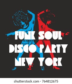 Funk soul girls graphic design vector art