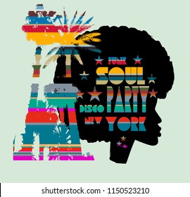Funk Soul graphic design vector art