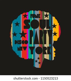 Funk Soul graphic design vector art