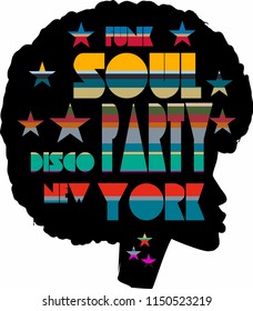 Funk Soul graphic design vector art