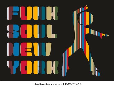 Funk Soul Graphic Design Vector Art