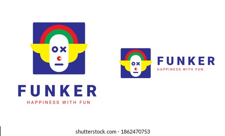 Funker Colorful Joker Premium Logo 
