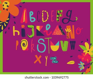 Funky ABC for kids.